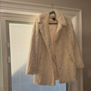 Rachel Zoe Cream Teddy Jacket